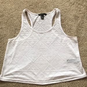 FOREVER 21 half shirt / transparent